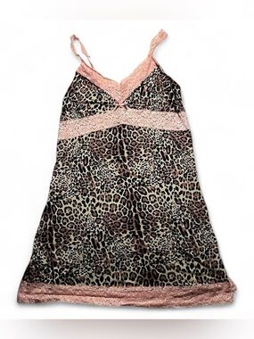 Leopard print mini dress